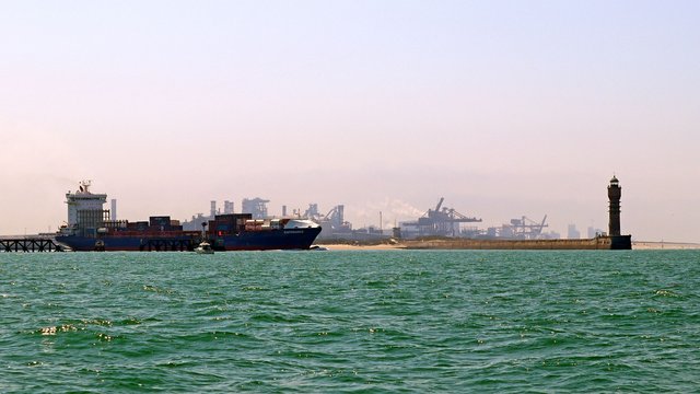 Hafeneinfahrt vor Dünkirchen