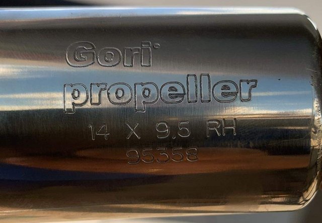 Gori-Faltpropeller vor dem Einbau