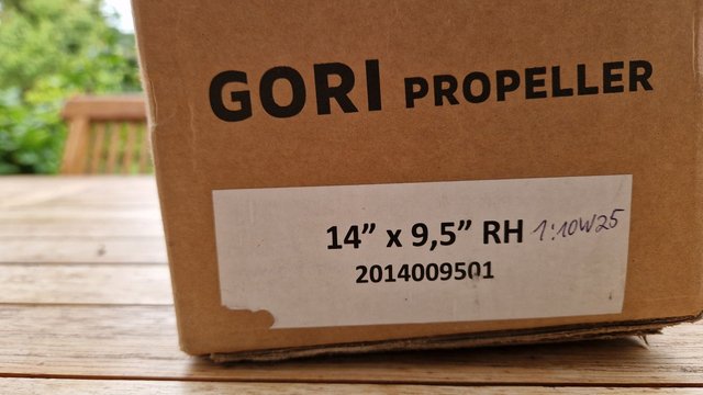 Gori Faltpropeller im Karton